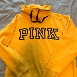 PINK Victoria Secret yellow sweatshirt